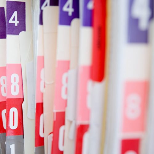 Medical Records Stock Photo