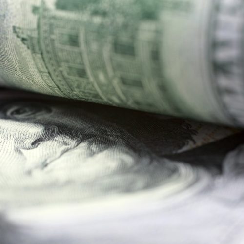 Hundred Dollar Bills Stock Photo