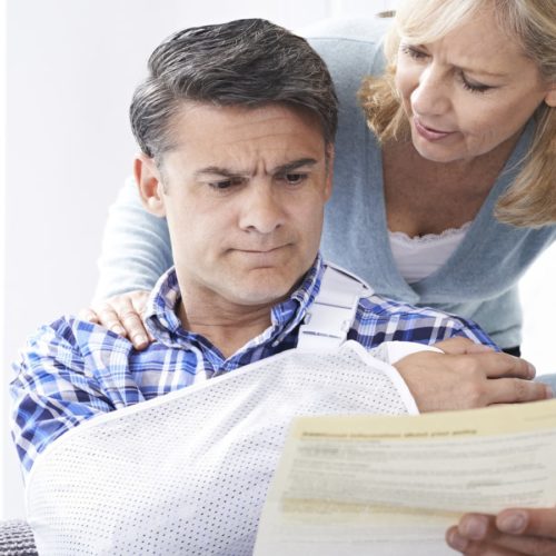 Injury Letter Stock Photo