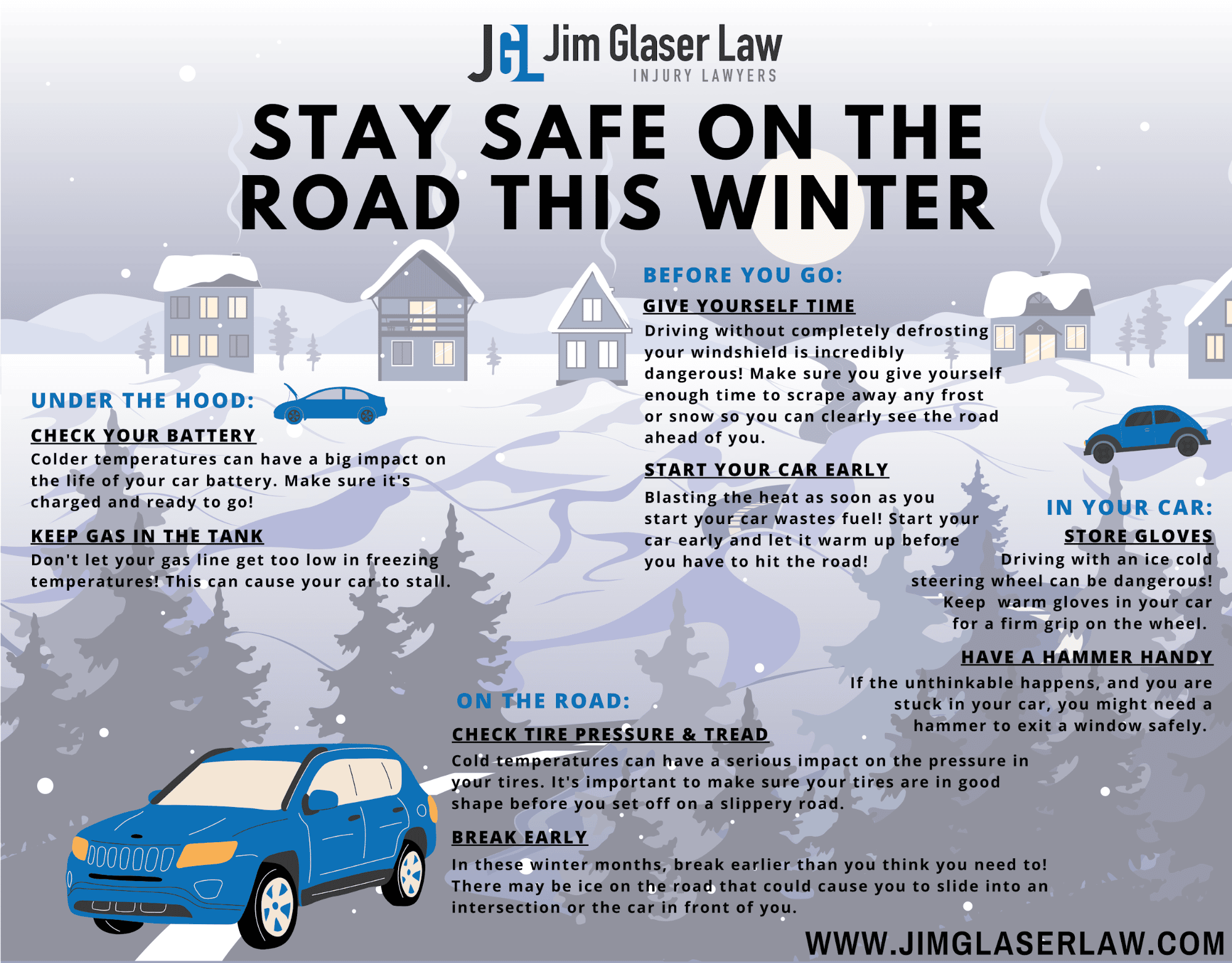 Boston winter driving tips infographic