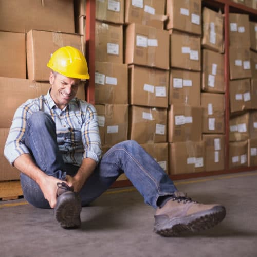 A Boston warehouse worker injured on the job