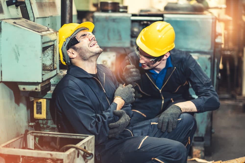 a factory worker hurt on the job in Boston